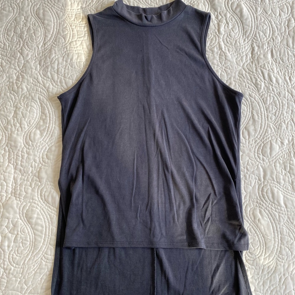 Long high neck tank